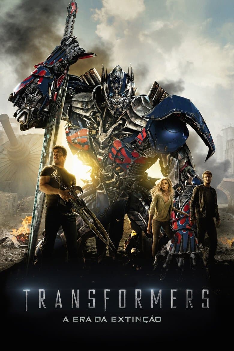 Capa de Transformers: A Era da Extinção