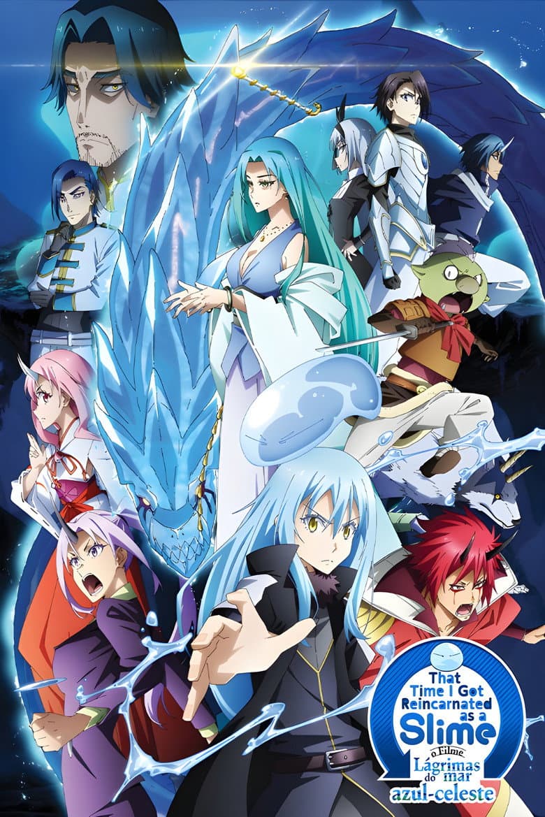 Capa de That Time I Got Reincarnated as a Slime o Filme: Lágrimas do mar azul-celeste