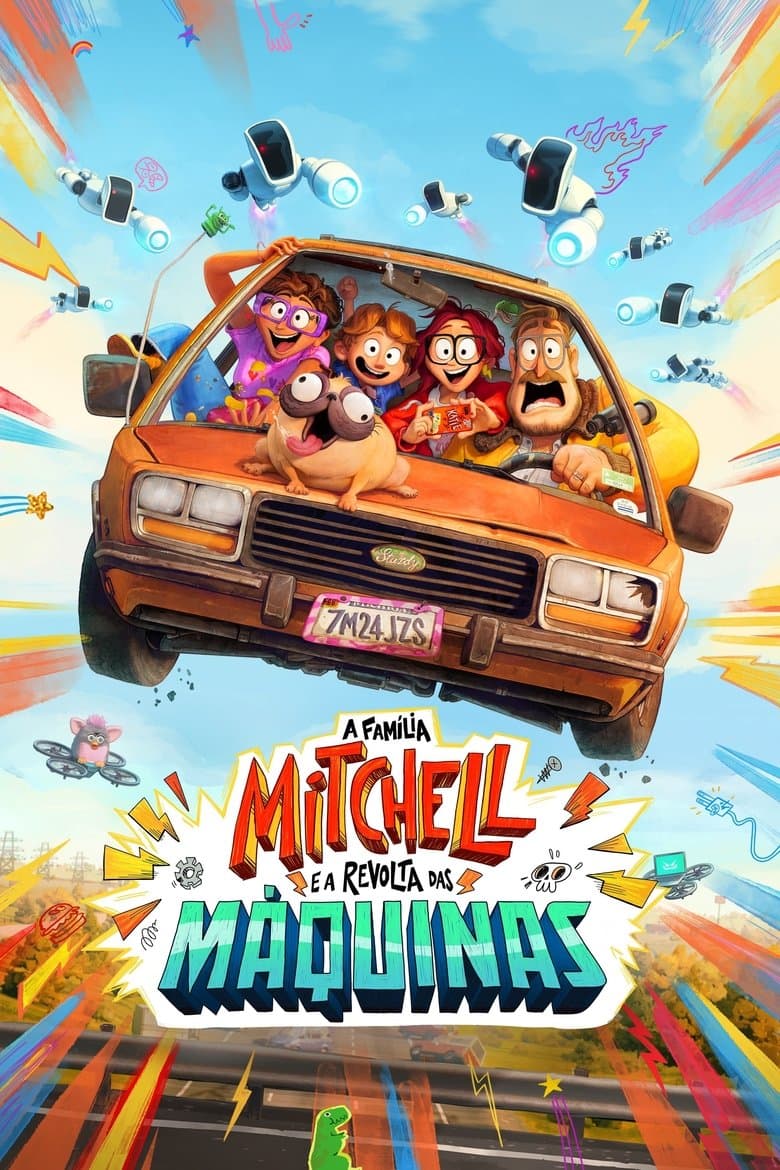 Capa de A Família Mitchell e a Revolta das Máquinas