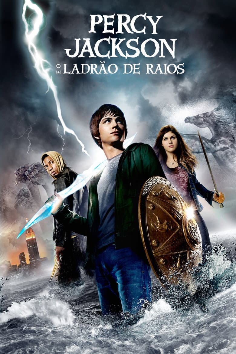 Capa de Percy Jackson e o Ladrão de Raios