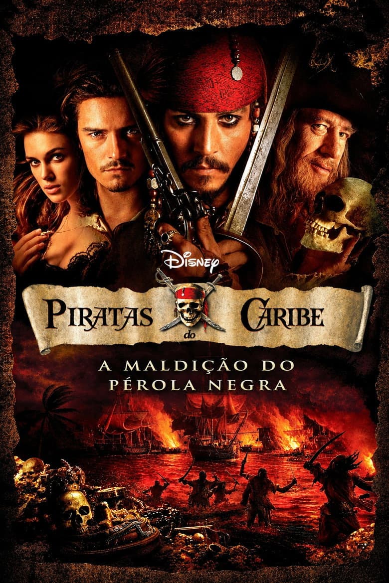 Capa de Piratas do Caribe: A Maldição do Pérola Negra