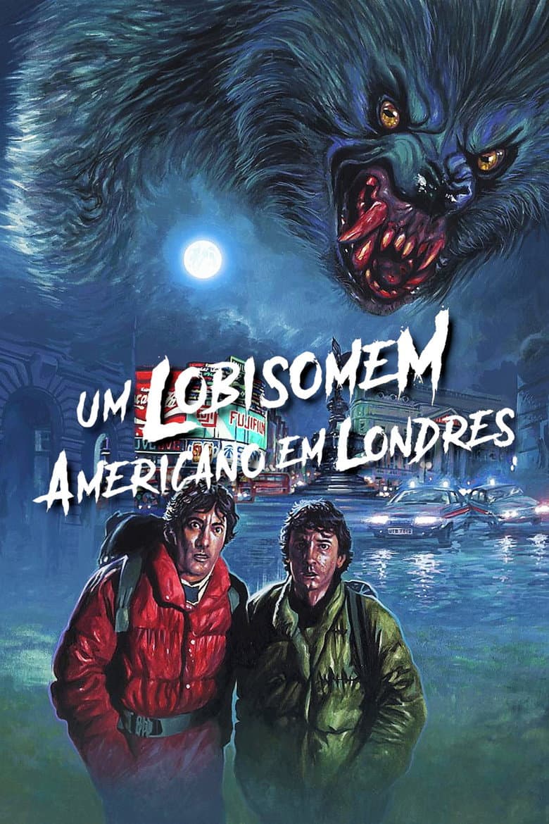 Capa de Um Lobisomem Americano em Londres
