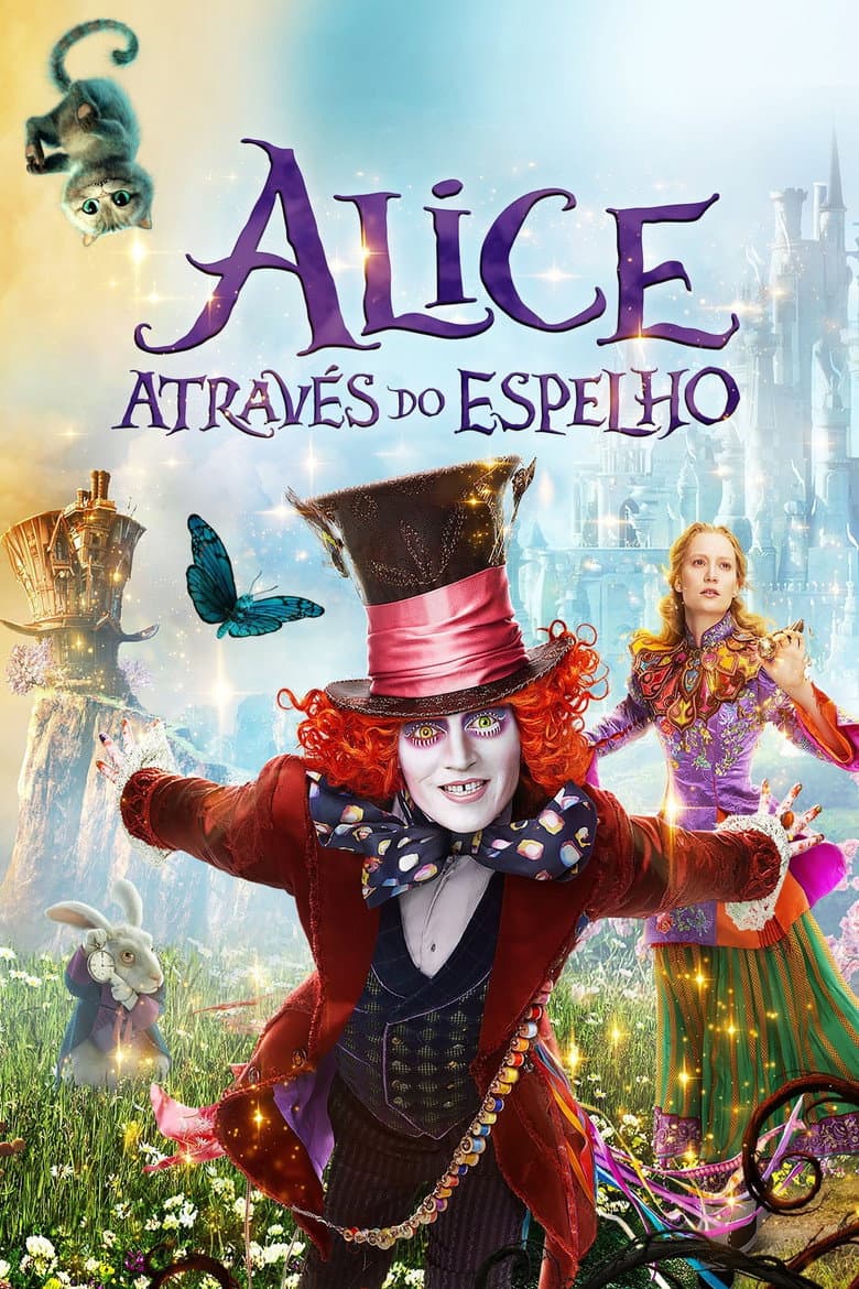 Capa de Alice Através do Espelho